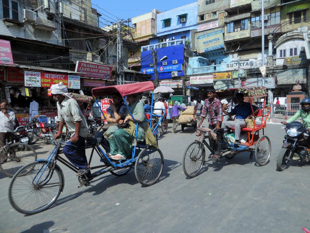Das übliche Strassenchaos in Old Delhi