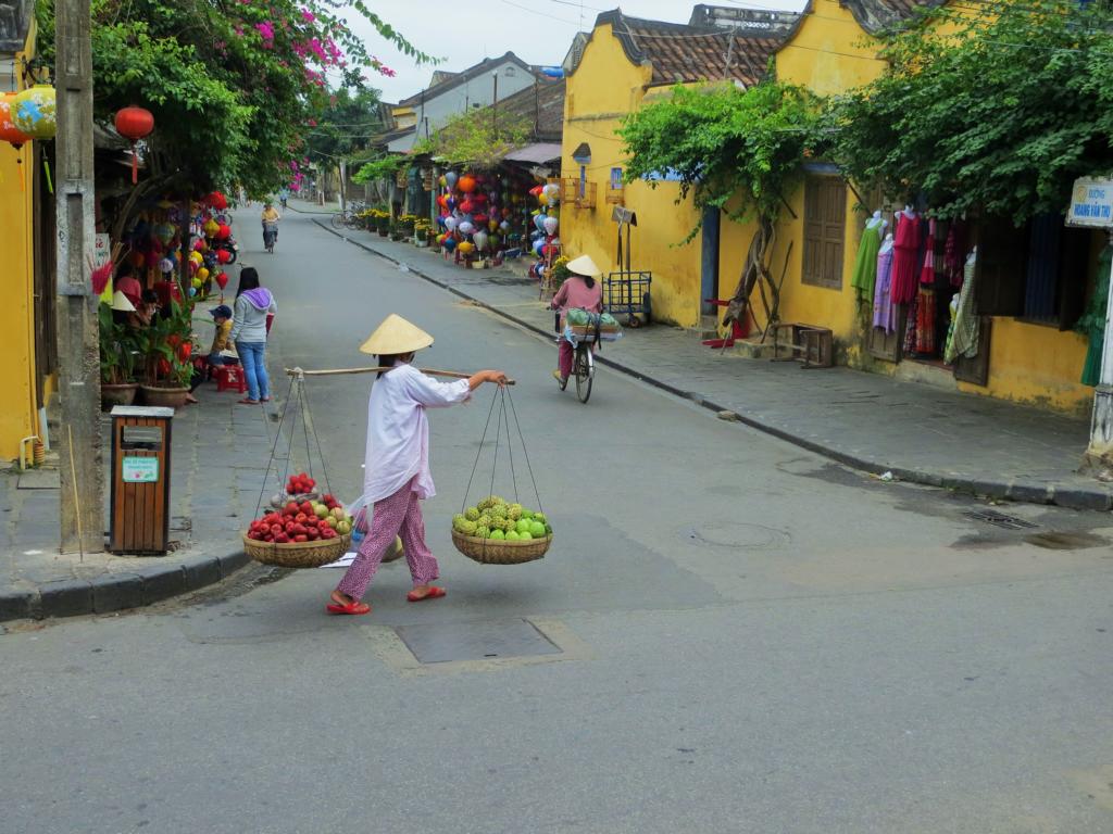 In den Strassen von Hoi An in Vietnam