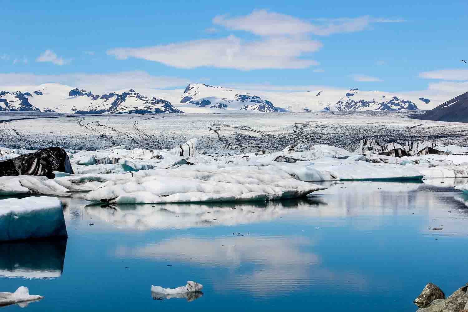 Die Gletscherlagune JökulsárlÃ³n. Bild: Jana von Sonne und Wolken