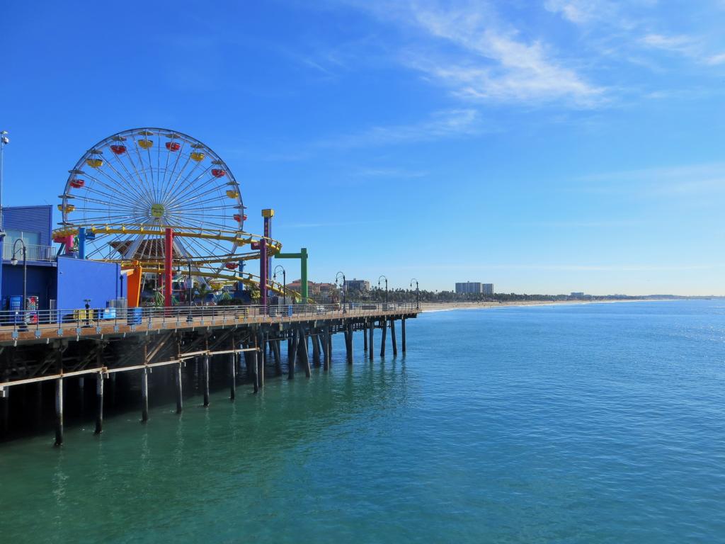 Das Santa Monica Pier in Los Angeles.