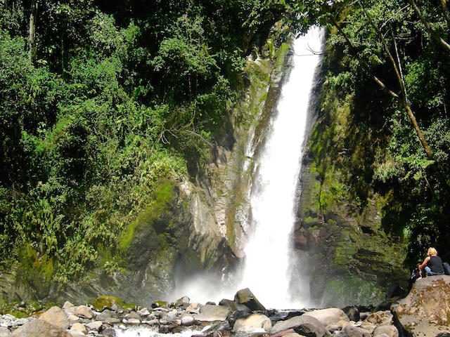 Wasserfall in Turrialba, Costa Rica.