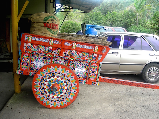 Traditionelle Wagen in Costa Rica.