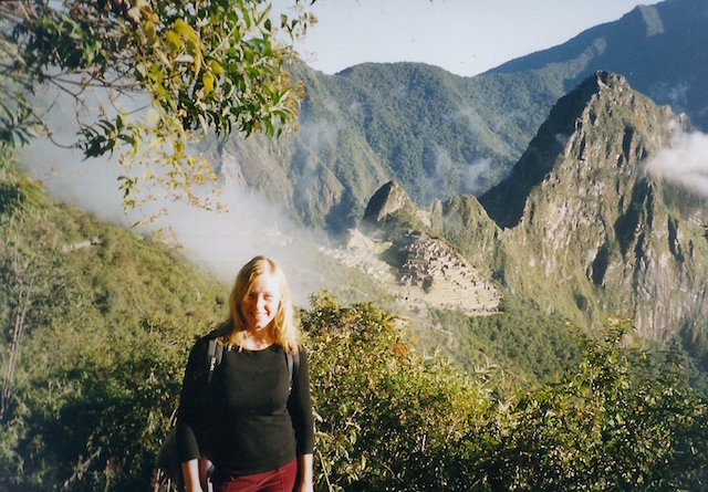 Auf dem Machu Picchu in Peru.